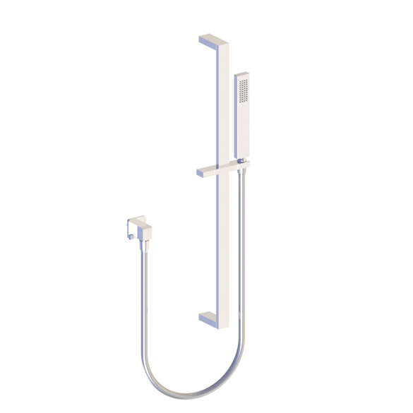 55532 Душевой патрубок, дизайнерский шланг и ручной душ из латуни на рейке HORUS Range Philae 