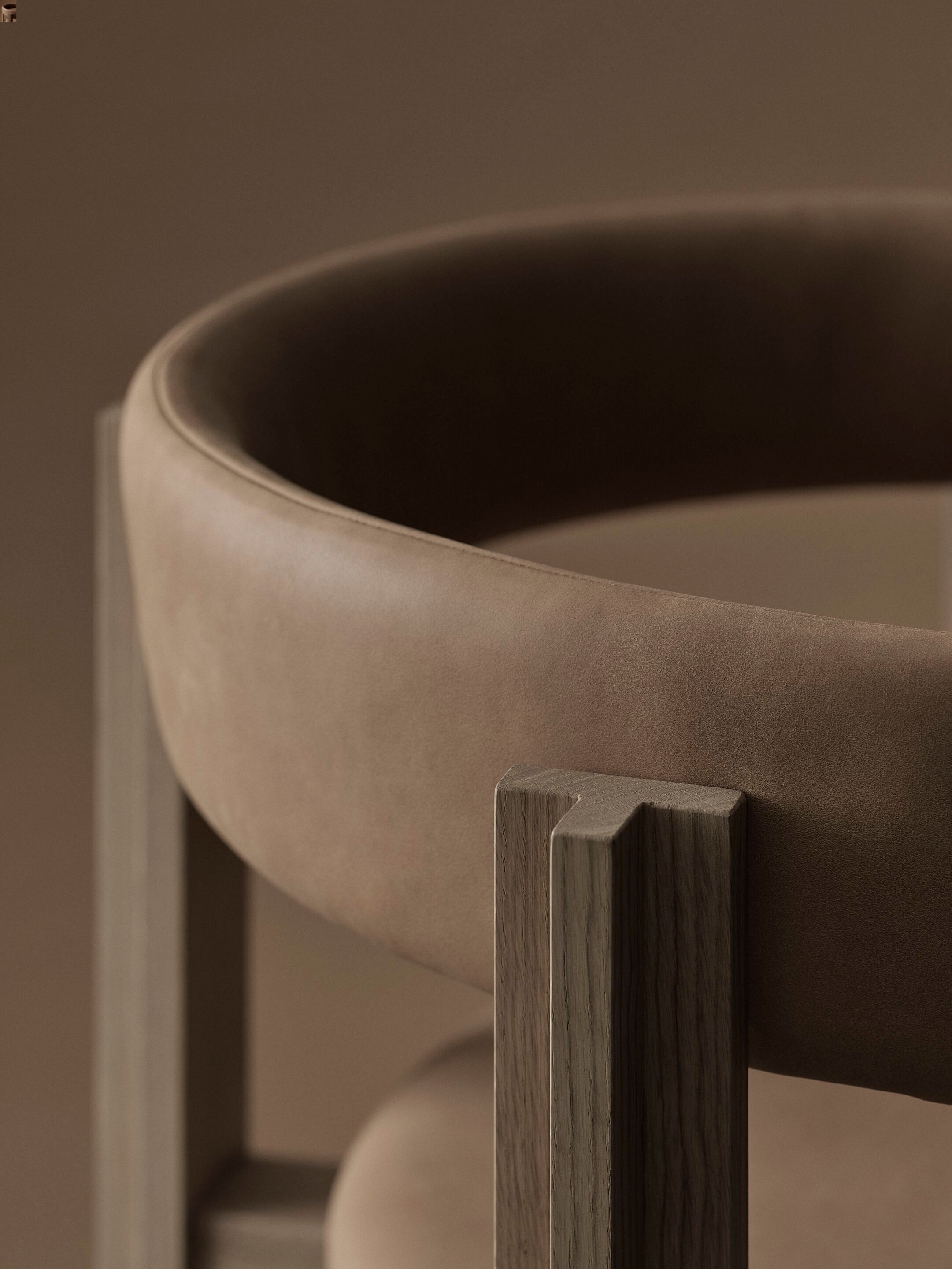 Высокий дубовый стул со спинкой Karakter Principal ARCH-00014100 - Вид №5