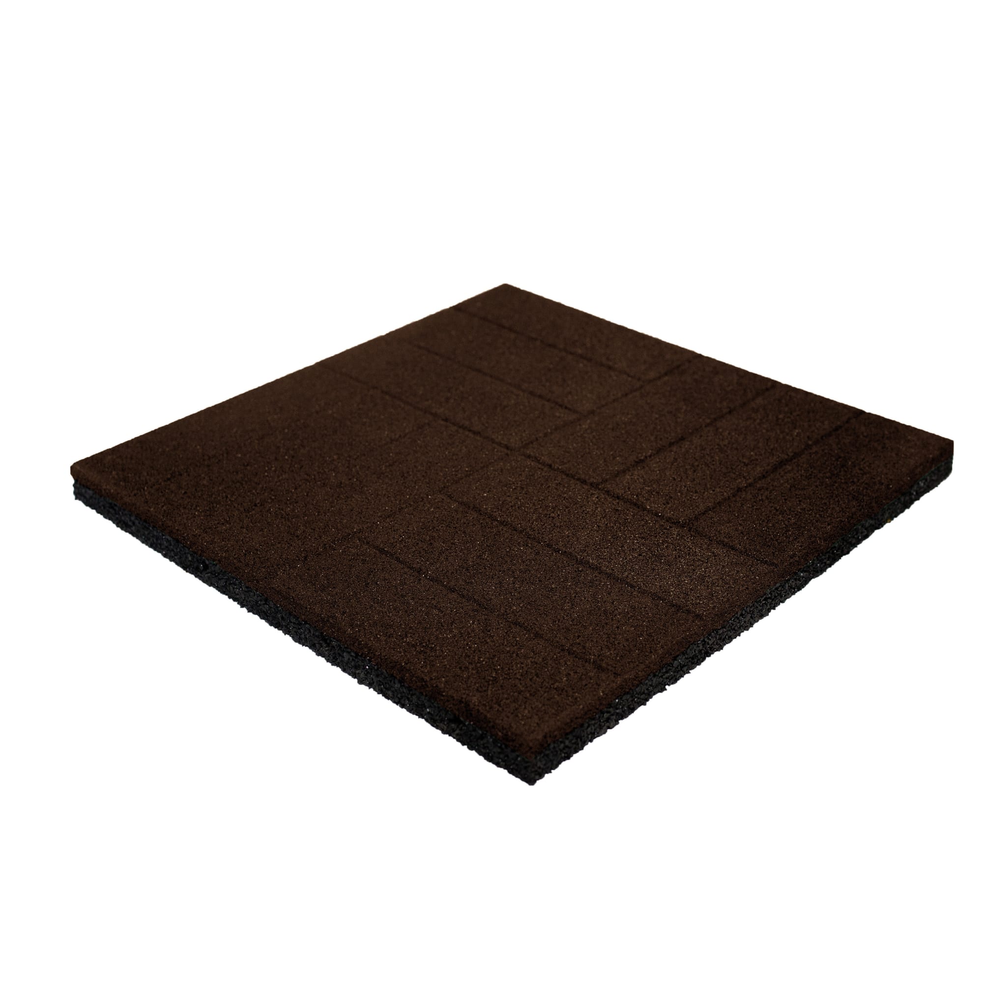 82282338 Плитка резиновая 500х500х30 мм паркет пуансон коричневый Santreyd 