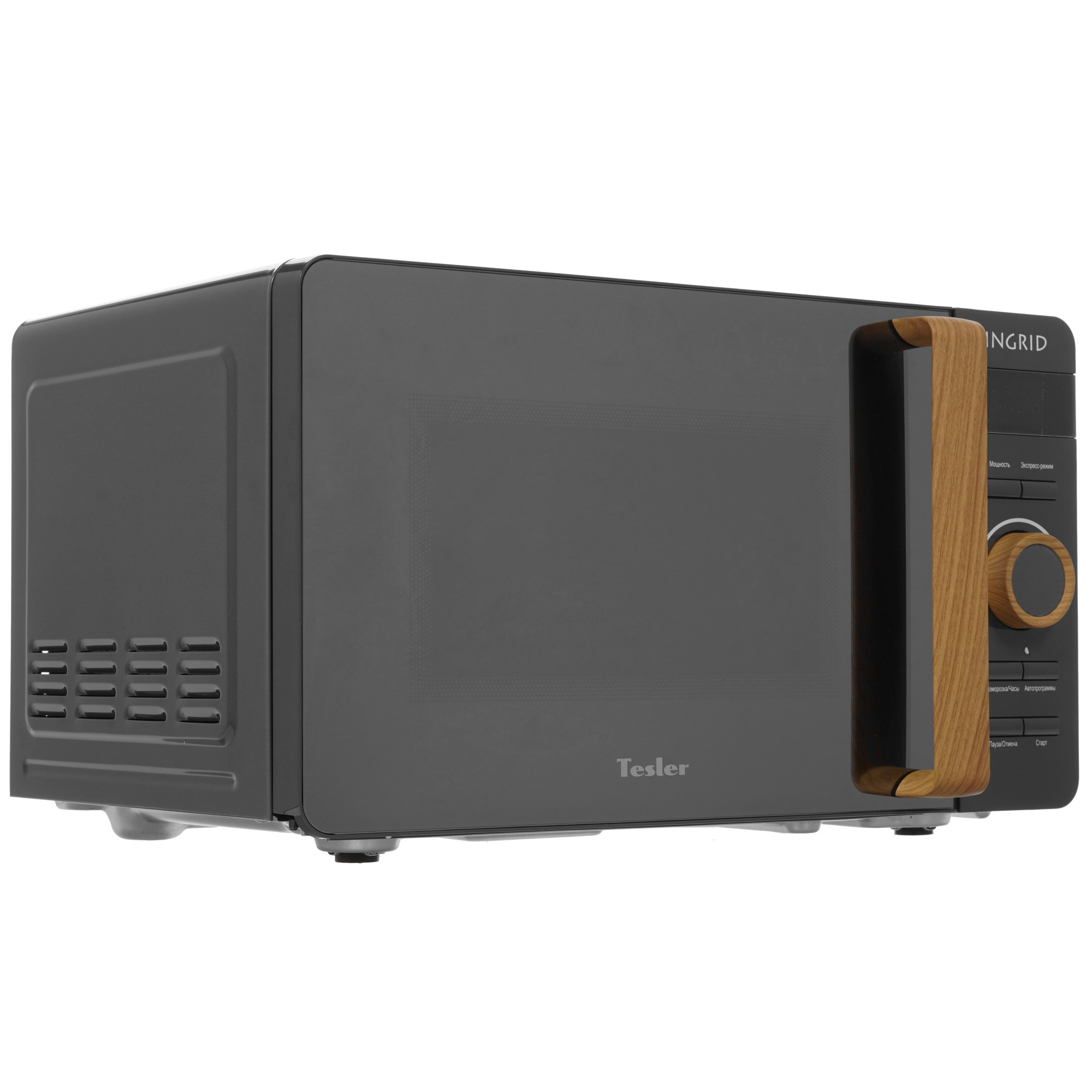 8161049 Микроволновая печь Tesler ME-2044 зеркальный, серый STDN-0129592 - Вид №1