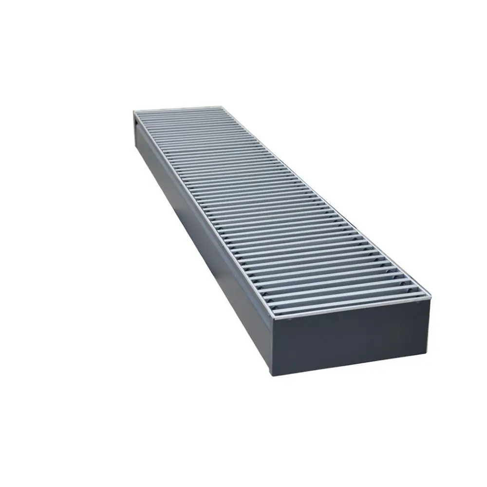 Внутрипольный конвектор КЗТО Бриз 2900x300x120 мм боковое подключение 2 теплообменника с решеткой Отсутствует STLM-2052563 - Вид №2