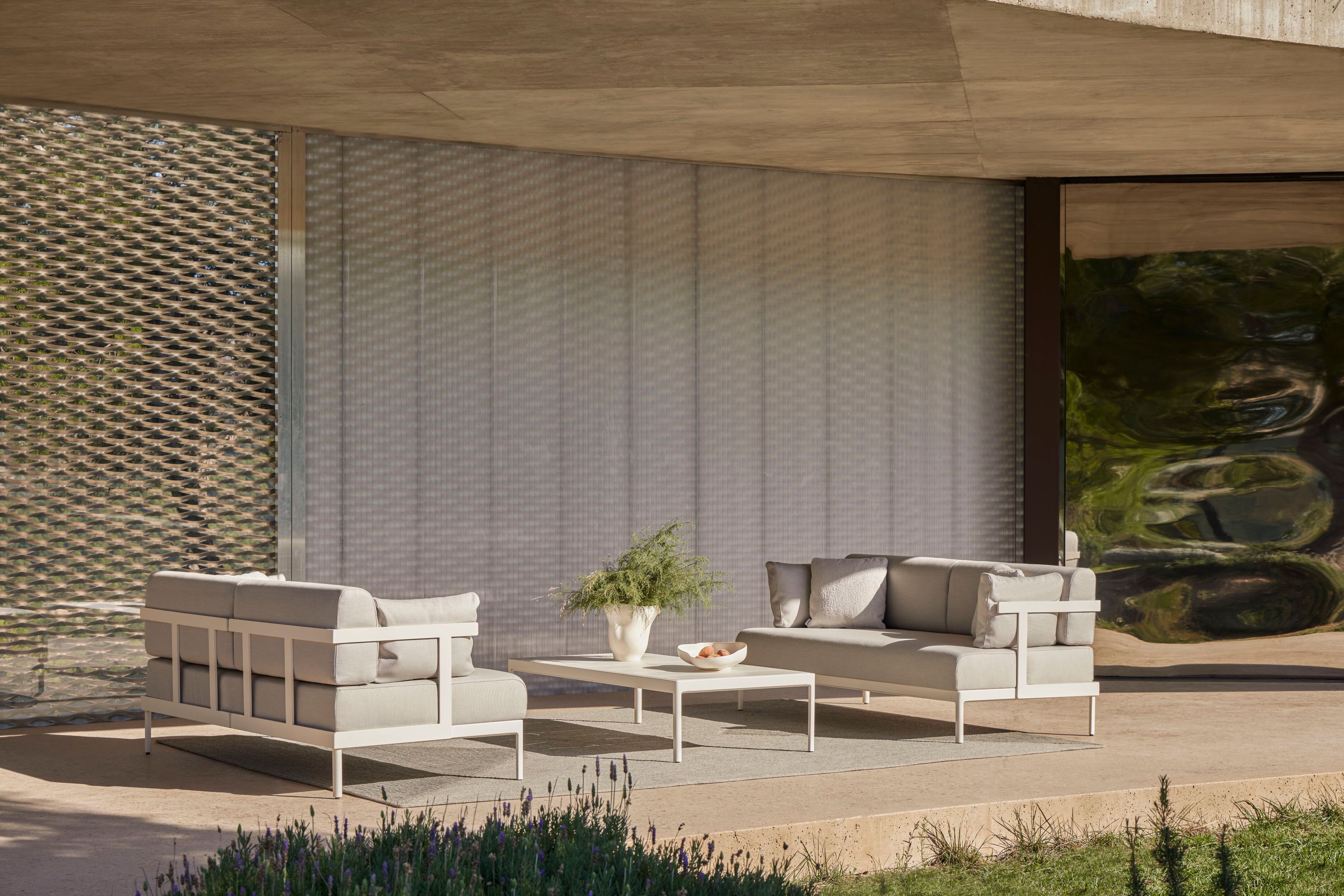 2-местный алюминиевый садовый диван с порошковым покрытием и тканью POINT Legacy ARCH-00023519 - Вид №7