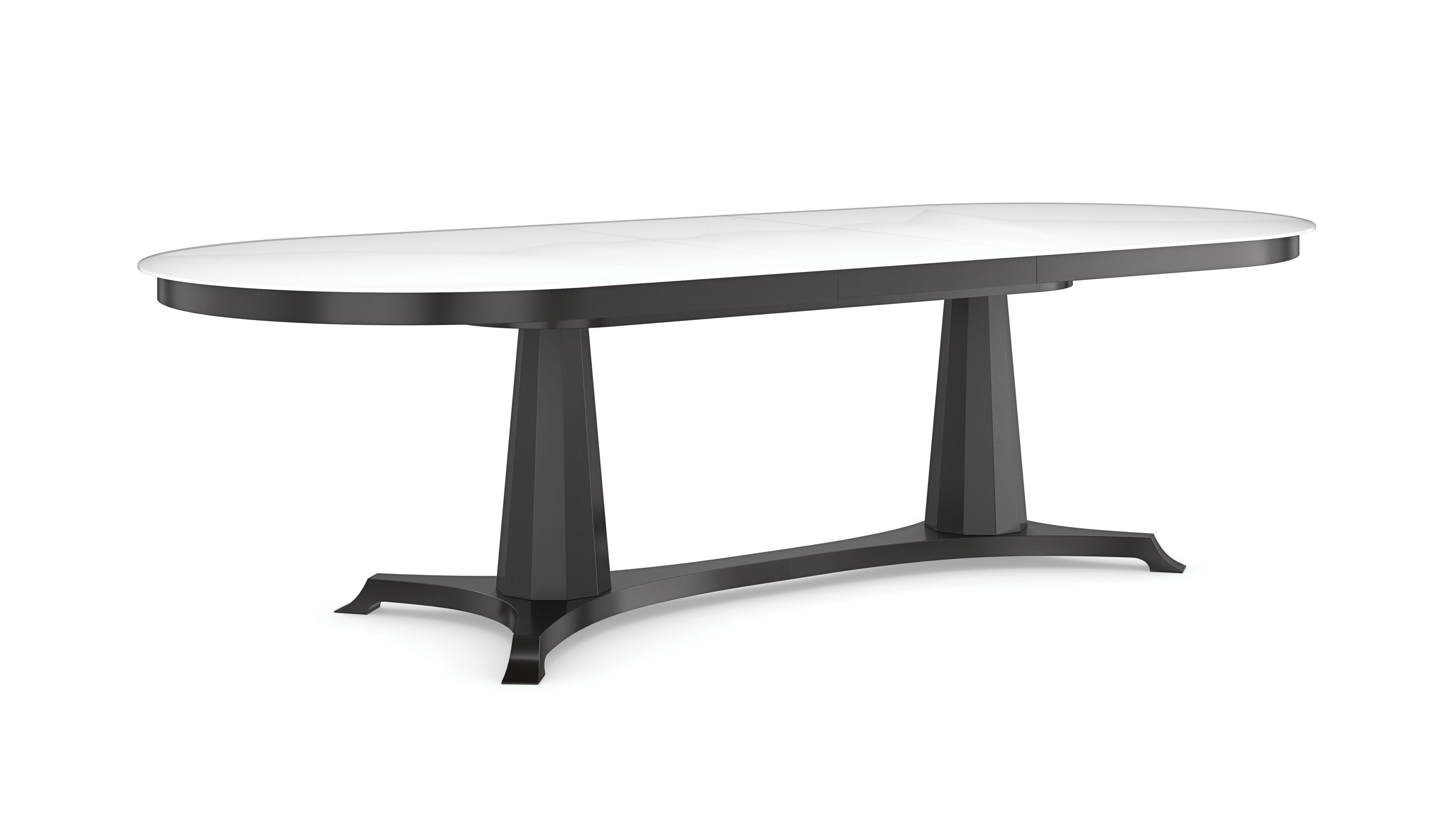 Выдвижной овальный стол из закаленного стекла Caracole BORDEAUX ARCH-00119702 - Вид №2