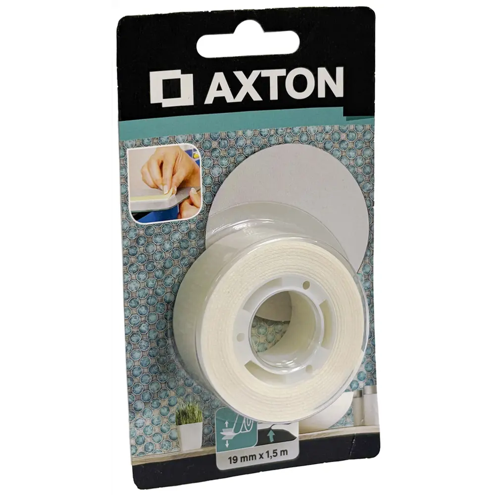 Двухсторонняя клейкая лента Axton 19ммх1.5м для зеркал 82306590 STLM-2005915 