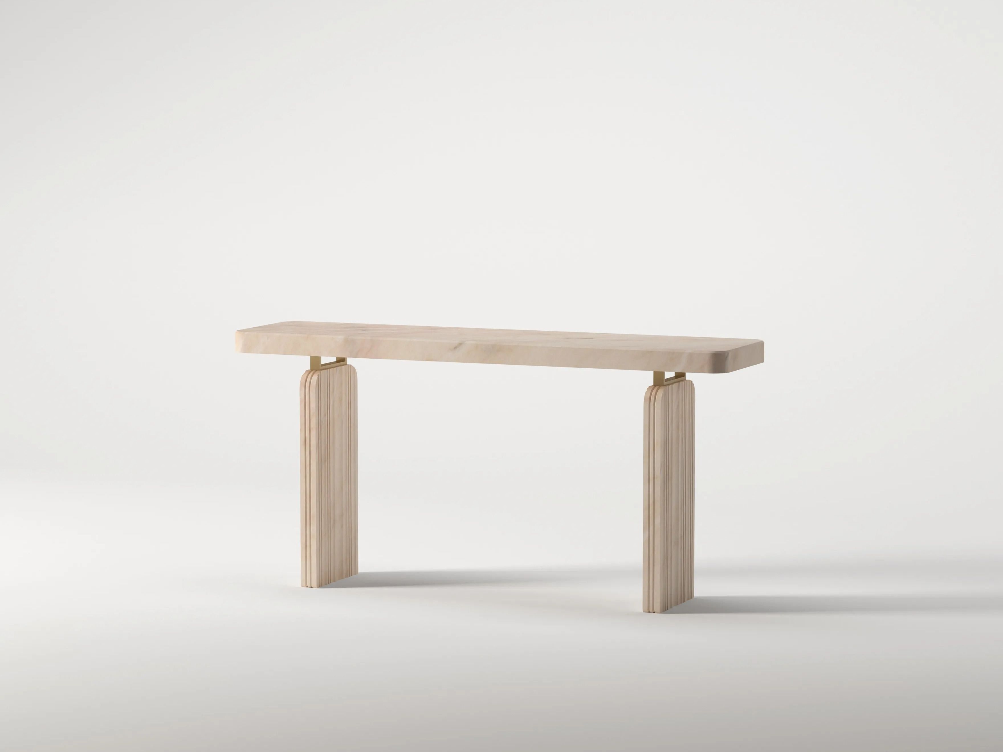 Прямоугольная консоль из травертина Davani Purity ARCH-00072508 - Вид №20