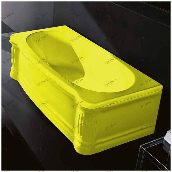 Ванна Gruppo treesse New Classic VTL-V6770-SX-Z жёлтая прямоугольная левая VTLV6770SXZ