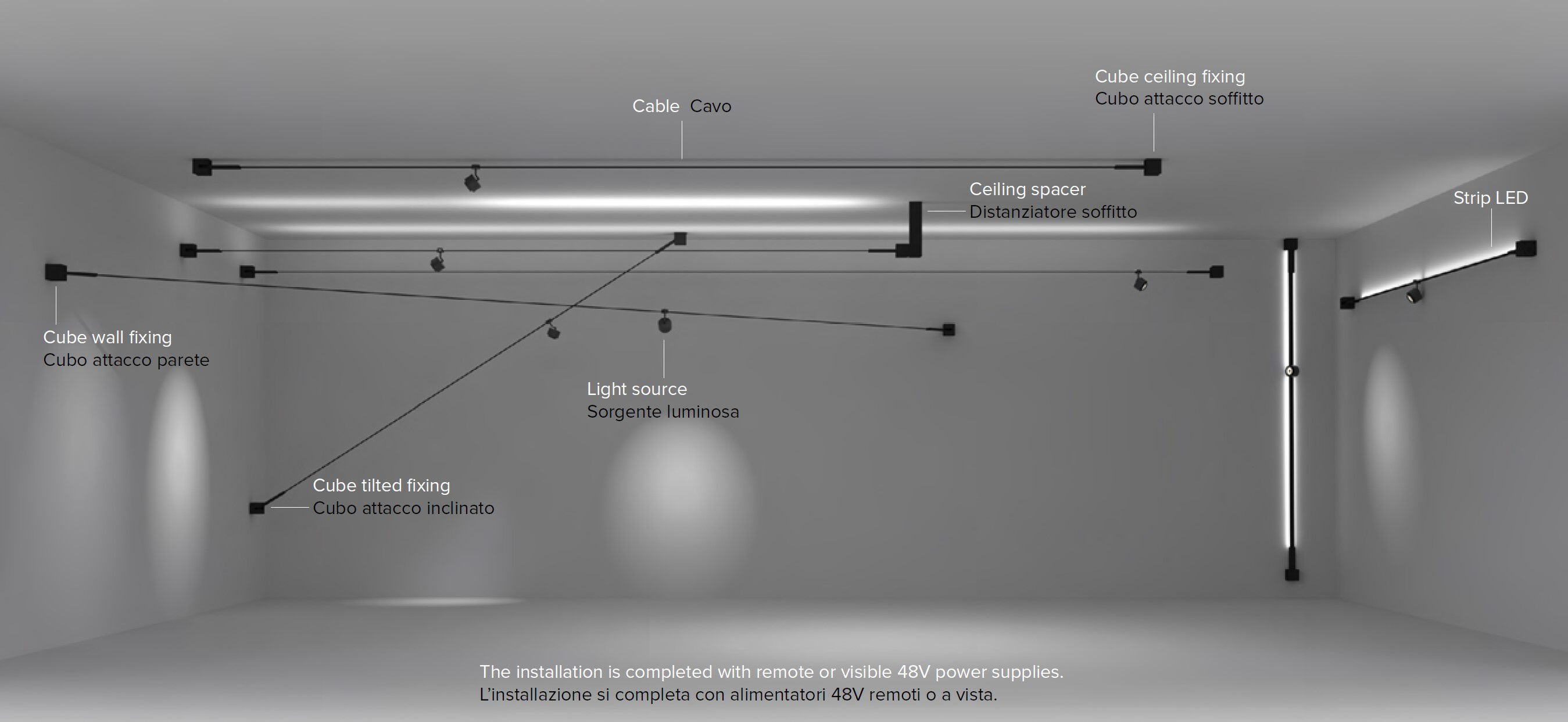 Система светодиодного освещения на кабелях Letroh LEVEL ARCH-00104819 - Вид №17