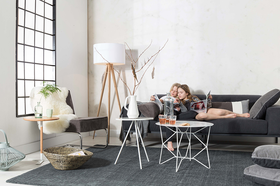 Лампа напольная Tripod Wood, белая Zuiver 5000806 - Вид №2