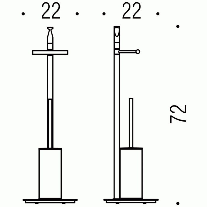 B9807 Стойка напольная для унитаза COLOMBO PLANETS Colombo Design - Вид №3