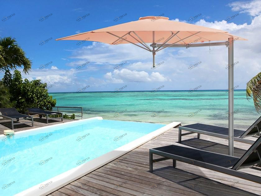 Umbrosa Круглый регулируемый алюминиевый зонт с боковой стойкой Paraflex sun-id-1351051