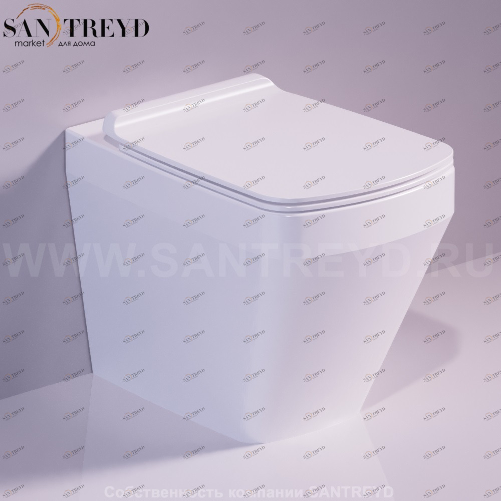 VI01BIANCO Приставной унитаз напольный Белый Simas Baden Baden Италия