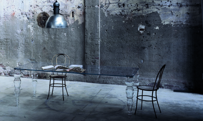 Glas Italia Прямоугольный стол из хрусталя Post modern sun-id-1388672 - Вид №2