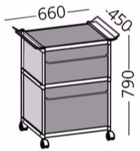 Alias Офисный комод на колесиках Sec sun-id-1493010 - Вид №2