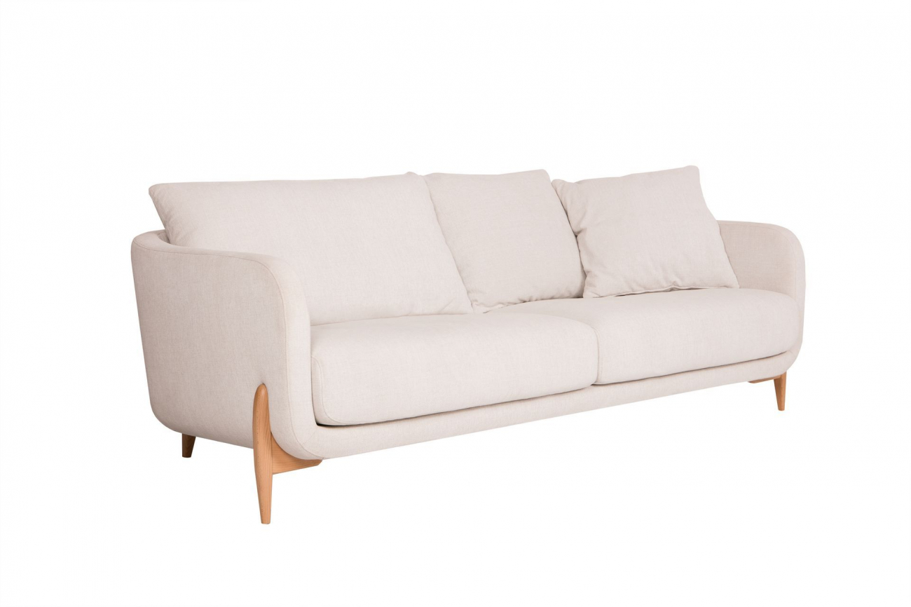 Диван Jenny трехместный прямой молочный SITS ДИЗАЙНЕРСКИЕ, JENNY 192038 Молочный  - Вид №3