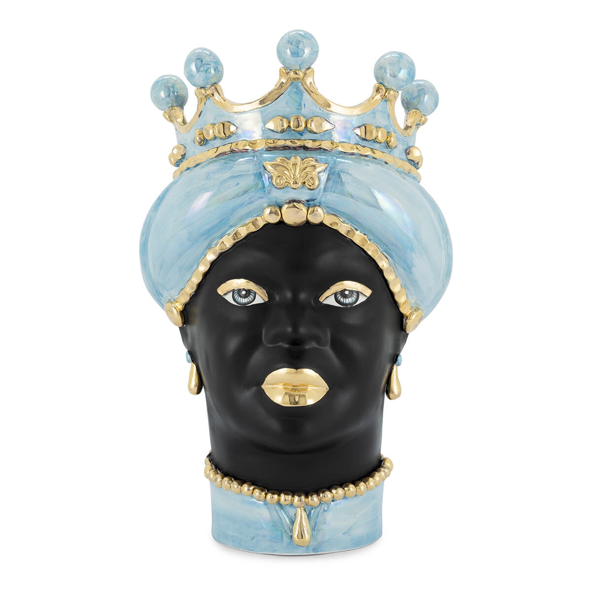 201074-LU ABHIKA ВАЗА MORO LADY MED. СС GOLD FINISH  - Вид №1