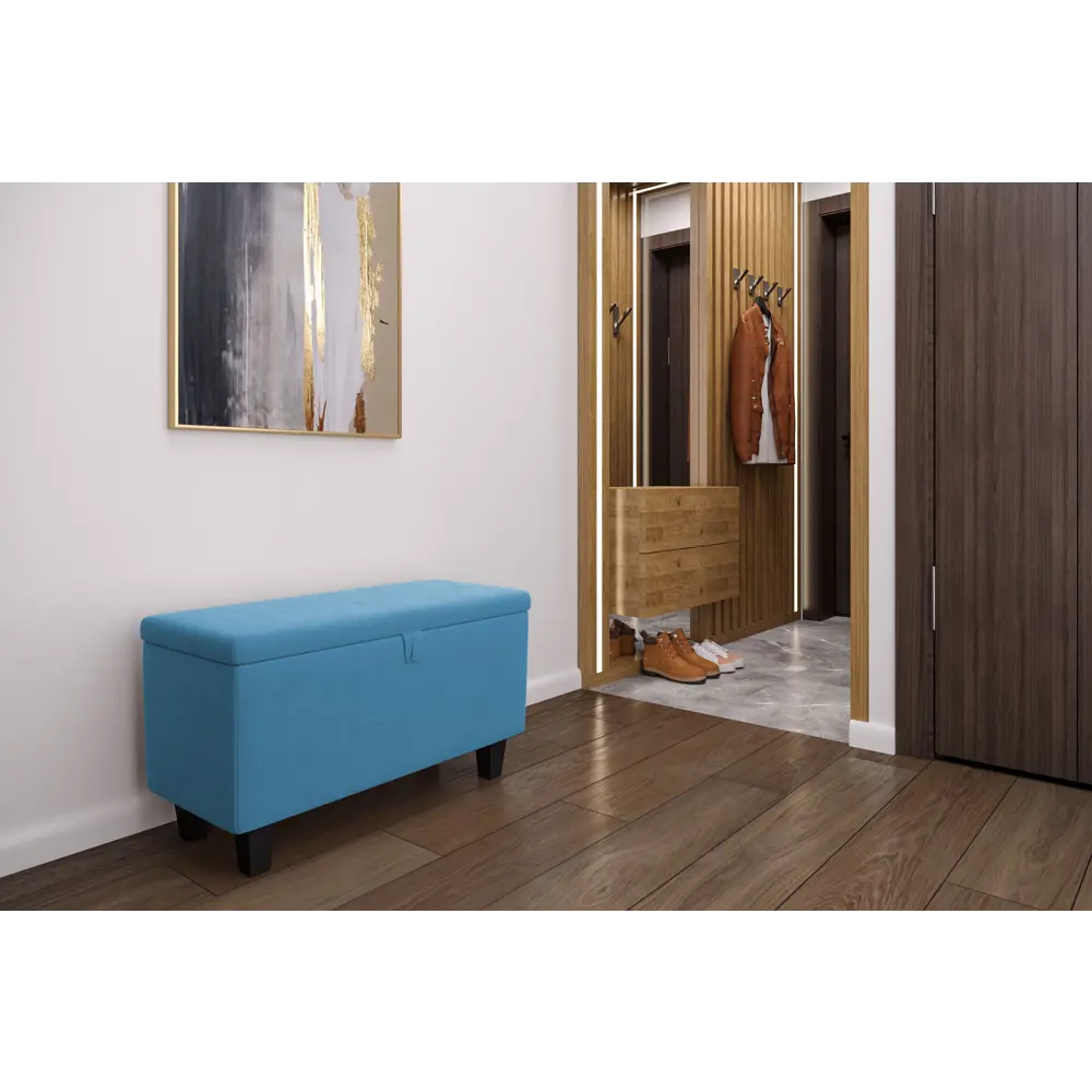 Банкетка полиэстер Seasons Типо Camaro 21 бирюзовый 79x46 см STLM-2032549 - Вид №3