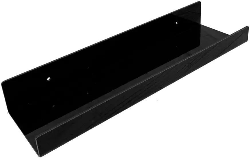 91568415 Настенная полка Velar 30x10 см пластик цвет черный STLM-1076622