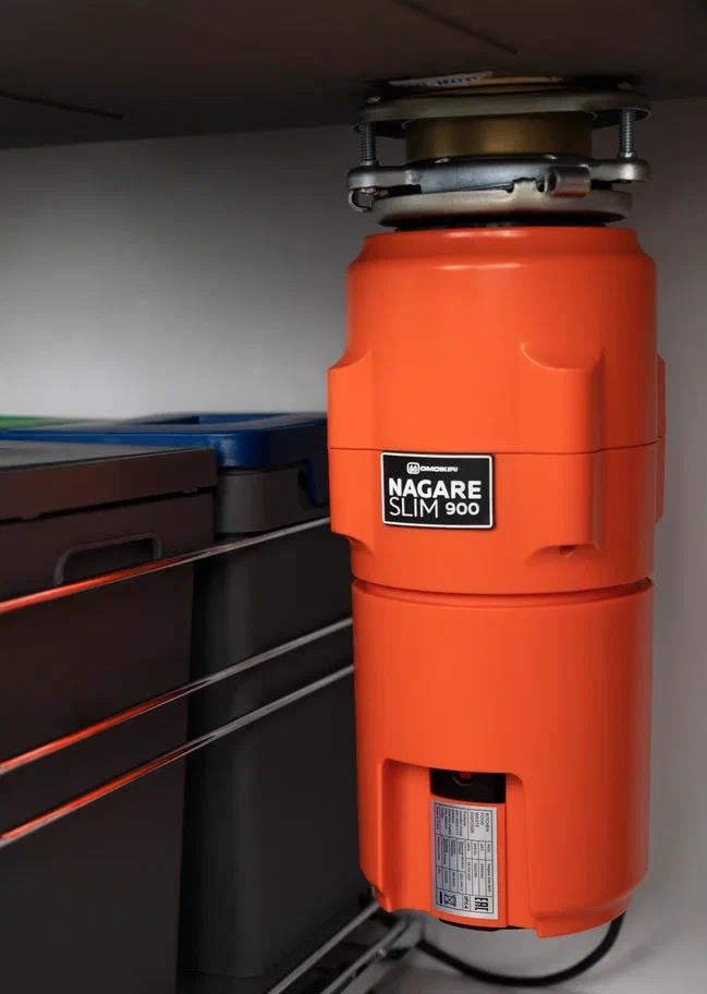 Измельчитель пищевых отходов Omoikiri Nagare Slim 900 4995062 для кухонной мойки, постоянный магнит - Вид №1