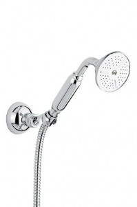 110OAMOR Ручной душ 110OAM: лейка, шланг, крепеж, цвет золото