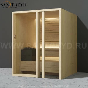 Effegibi YOKU.G60 SA.70300015 Сауна с правой дверью. Мощность: 6 кВт макс. Размеры: длина 174 см, ширина 170 см. Отделка: осина термообработанная