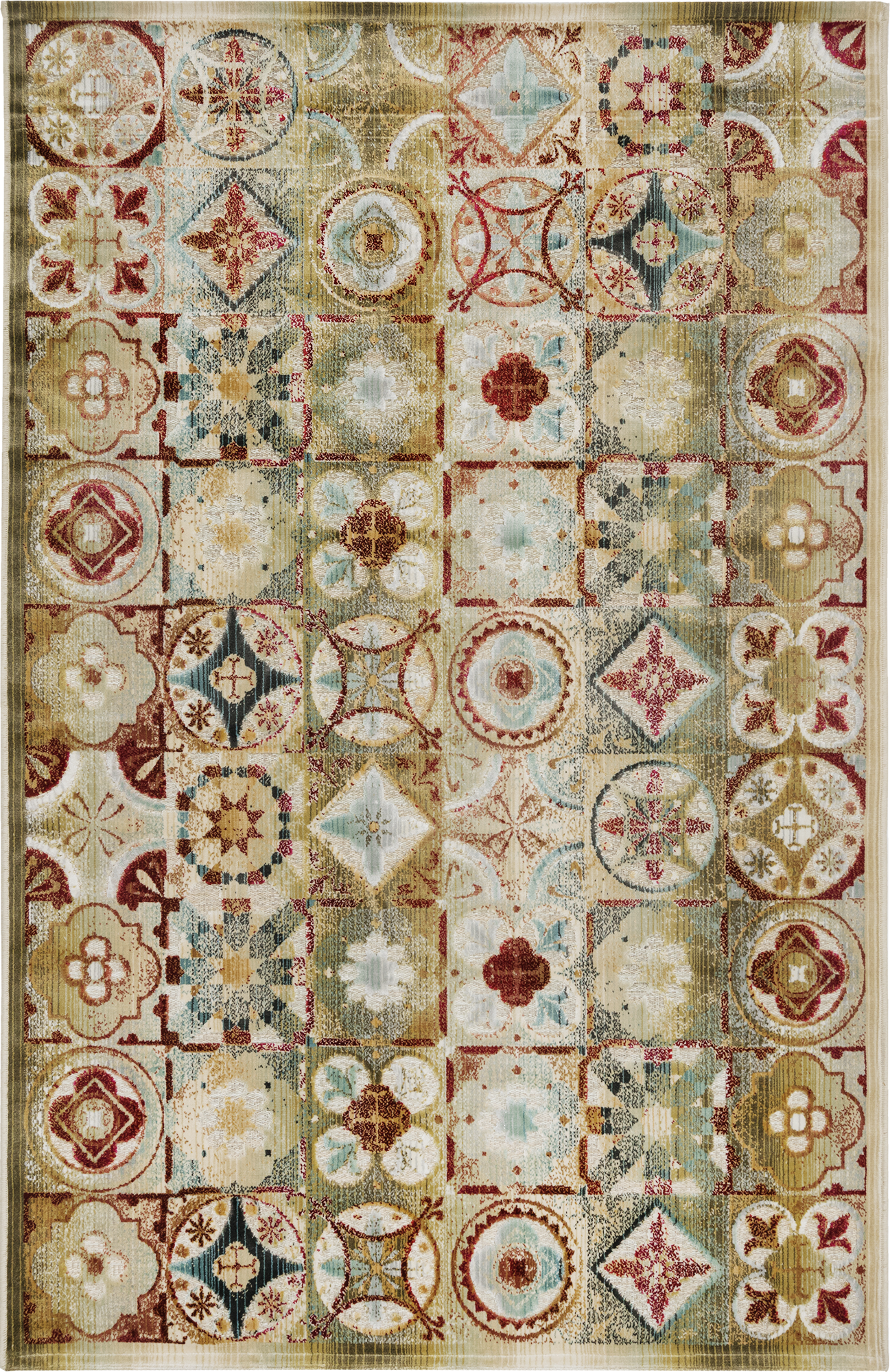 82905236 Ковер вискозаСимфония/522X 75х150 см цвет мультиколор STLM-0037740 CTIM