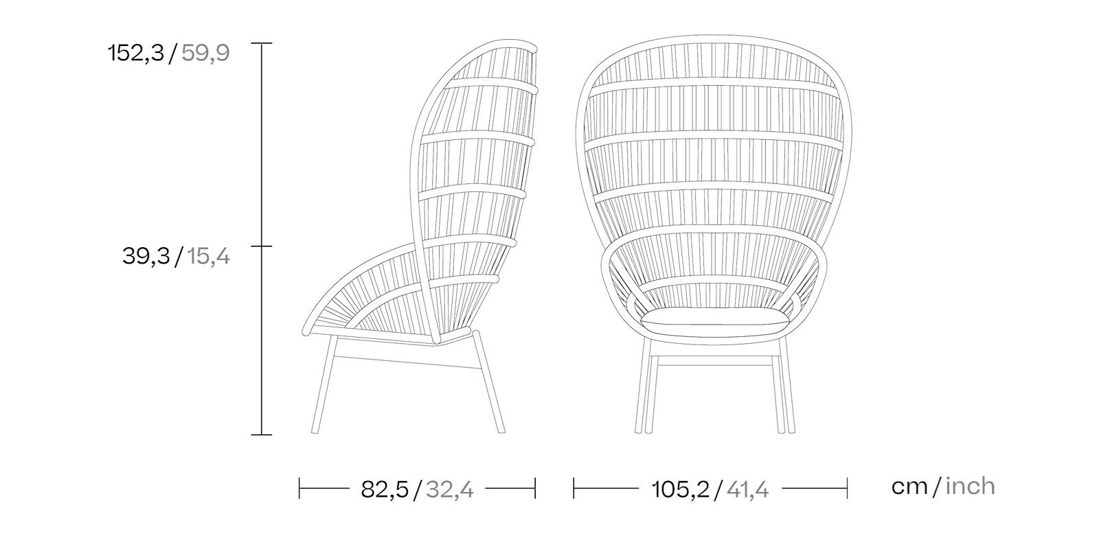 Садовое кресло с подголовником Kettal ARCH-00134150 - Вид №11