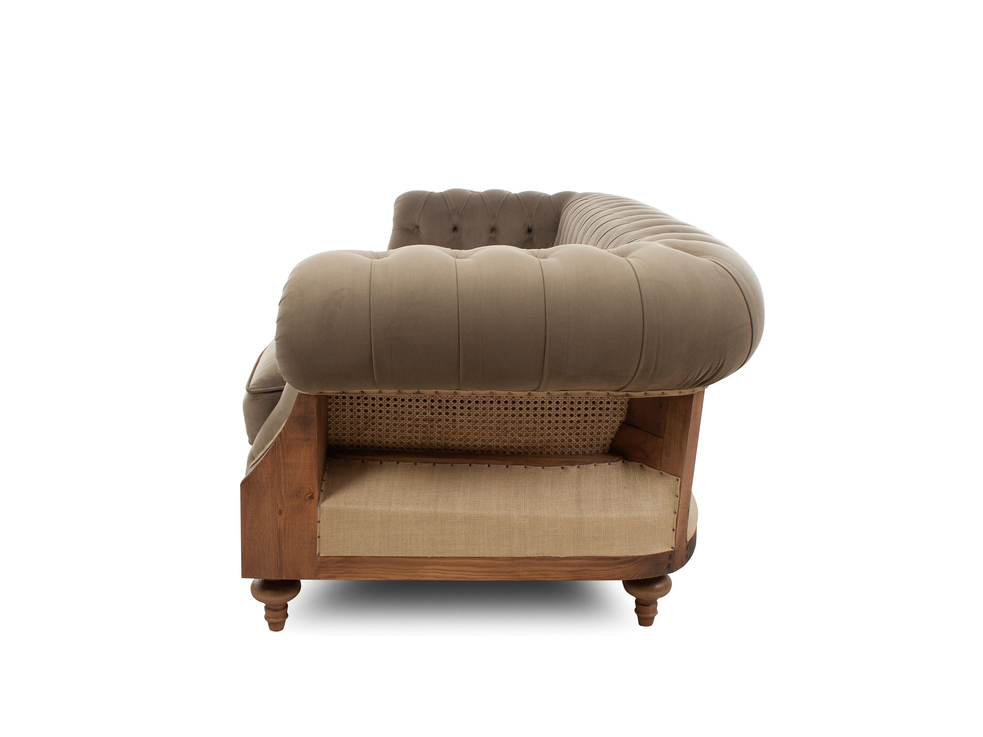 3-местный джутовый диван capitonné CREARTE COLLECTIONS Chesterfield Big Ben Essence ARCH-00005804 - Вид №5