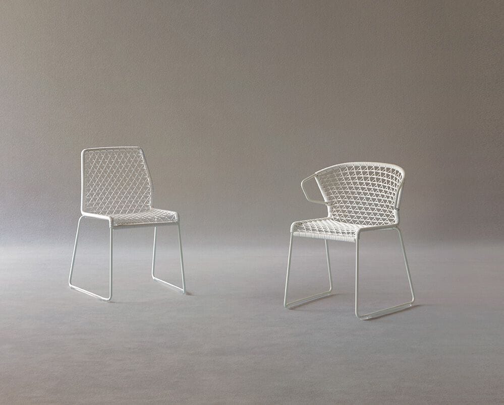 Штабелируемый садовый стул из морской веревки Potocco Парусный спорт ARCH-00002880