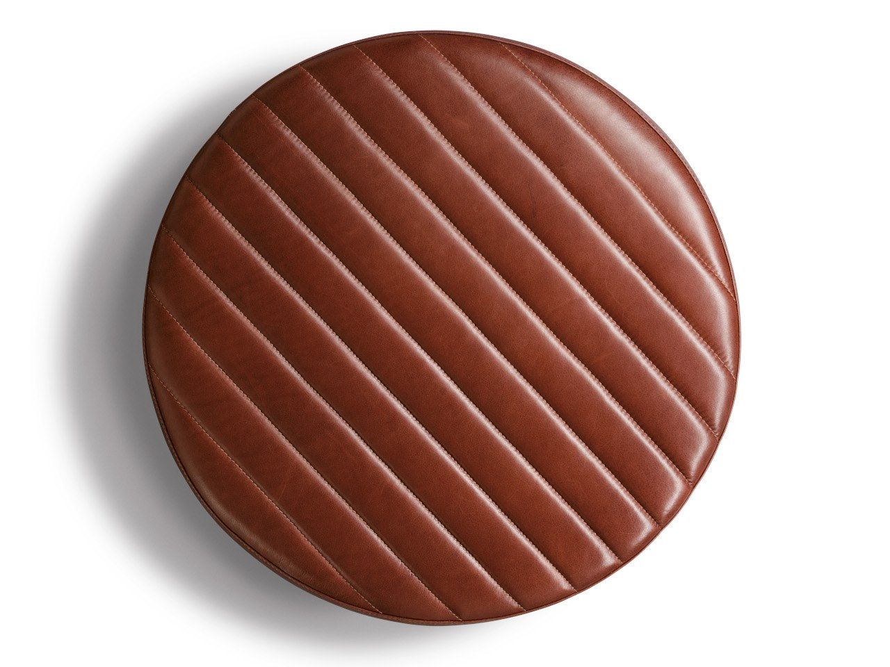 Круглый кожаный пуф Wittmann Oyster ARCH-00002003