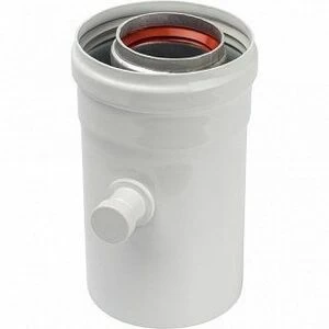 Труба горизонтальная STOUT 60/100  с конденсатосборником