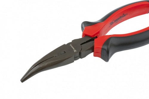 Длинногубцы изогнутые Black Nickel 160мм двухкомпонентные рукоятки MATRIX 12538 - Вид №4