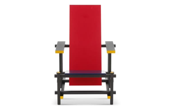 Деревянное кресло с высокой спинкой CASSINA RED AND BLUE ARCH-00152955 - Вид №2