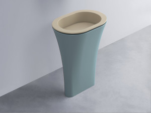 AMLA65-AV+AMPILO-AV+AMCOLO-PL Раковина Amedeo Ovale отдельностоящая cielo Enjoy + Amedeo
