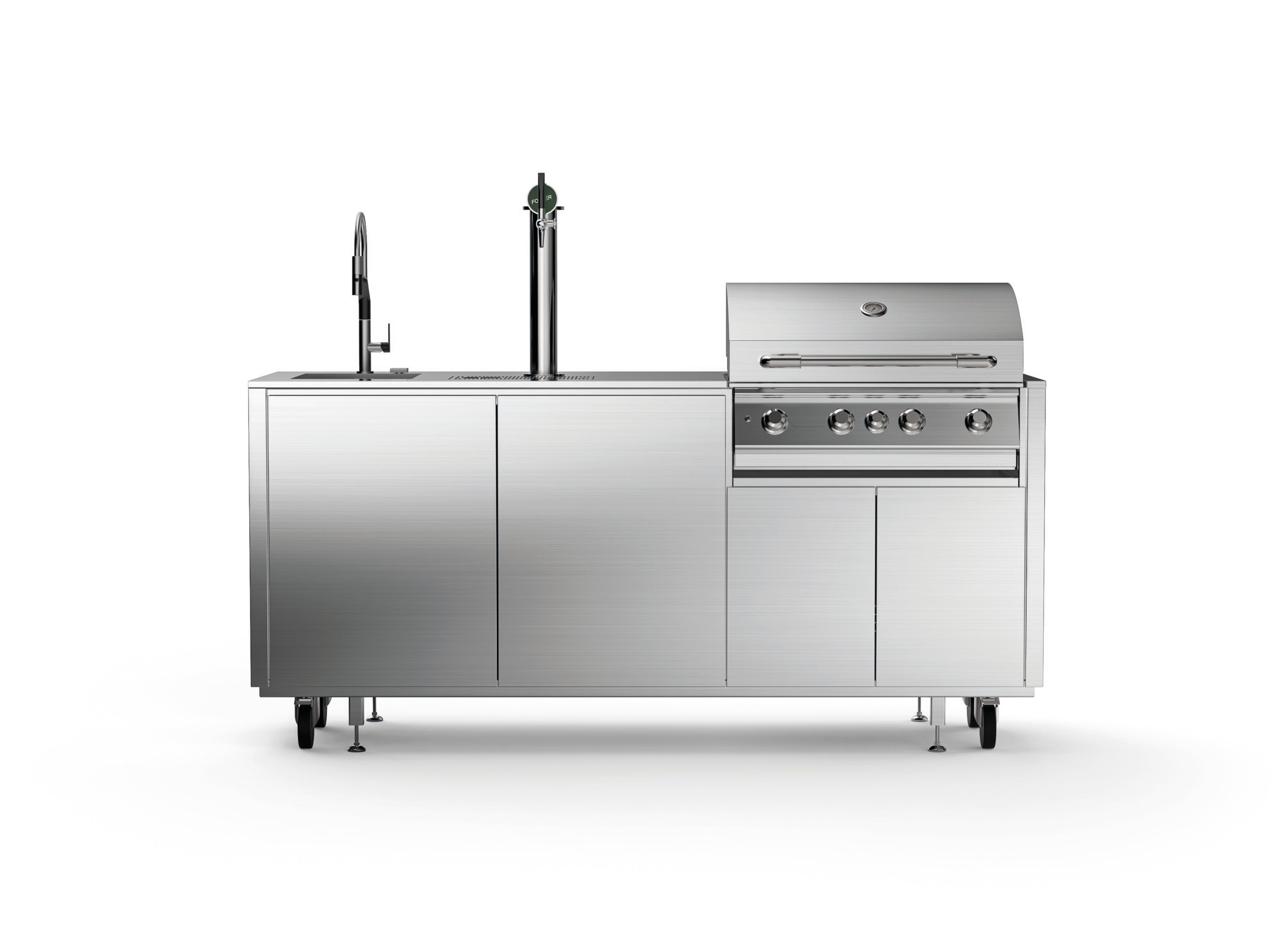 Отдельно стоящая уличная кухня Foster набор ARCH-00081981 - Вид №1