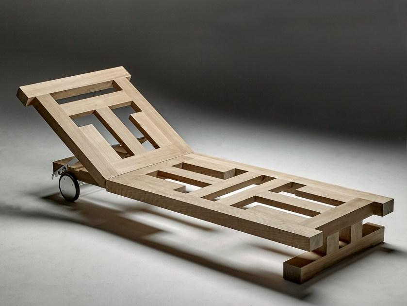 Royal Botania Садовая кушетка из тика на колесиках Nara sun-id-1444637 - Вид №4