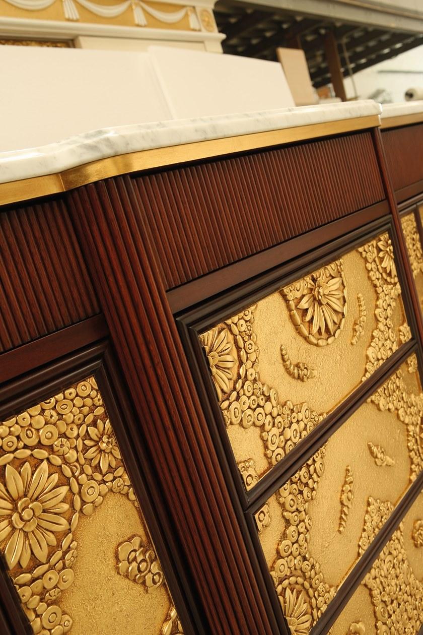 Arnaboldi Interiors Комод с ящиками из дерева и каррарского мрамора sun-id-1453686 - Вид №3