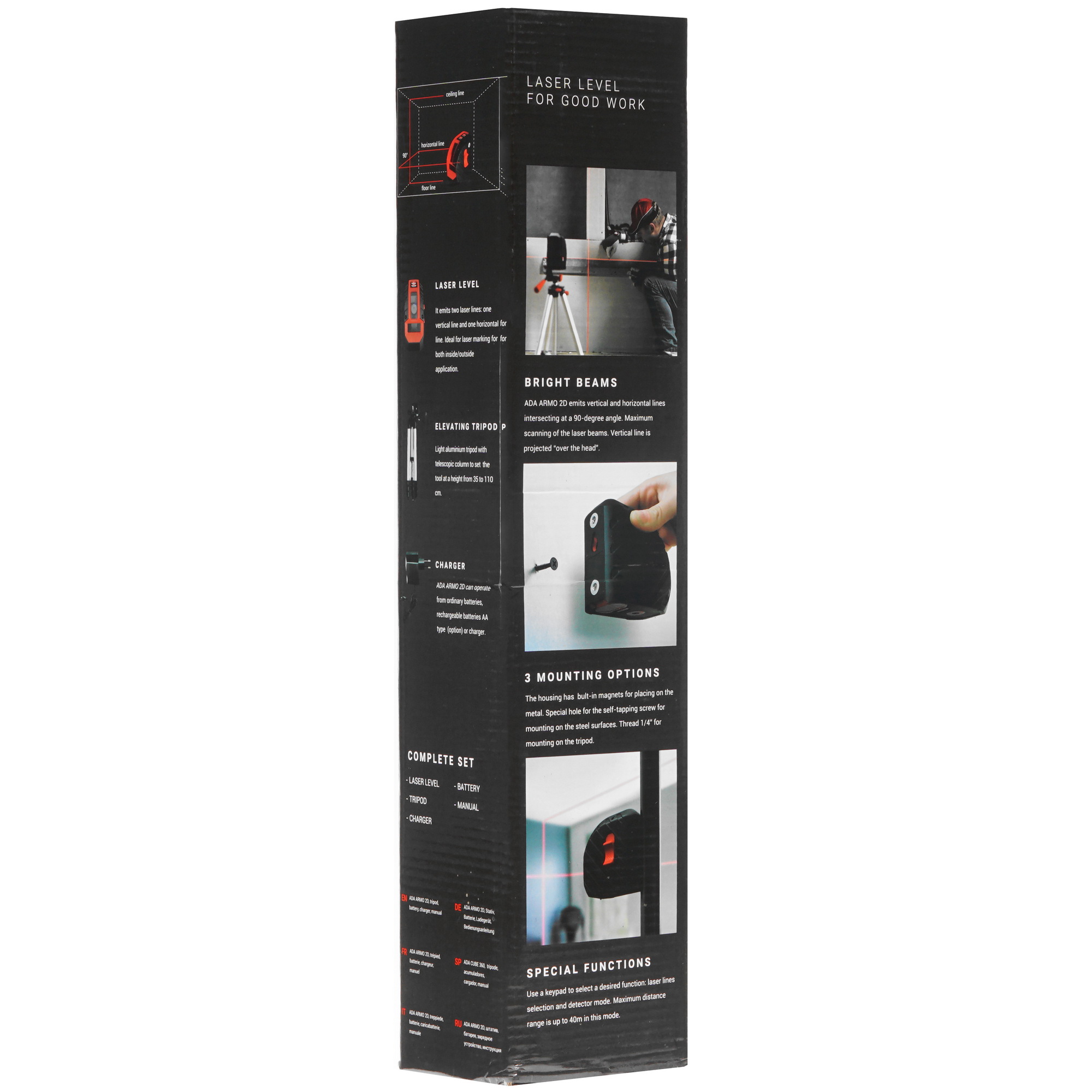 Лазерный нивелир ADA ARMO 2D Professional Edition 8179018 STDN-0099733 - Вид №7