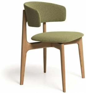 Very Wood Стул с открытой спинкой, обитый тканью