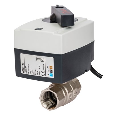 Danfoss Клапаны двухпозиционные шаровые с электроприводом AMZ 112 — проходной, AMZ 113 — трехходовой AMZ 112 кран шар 2х поз Ду40 э/п 230В 082G5410 