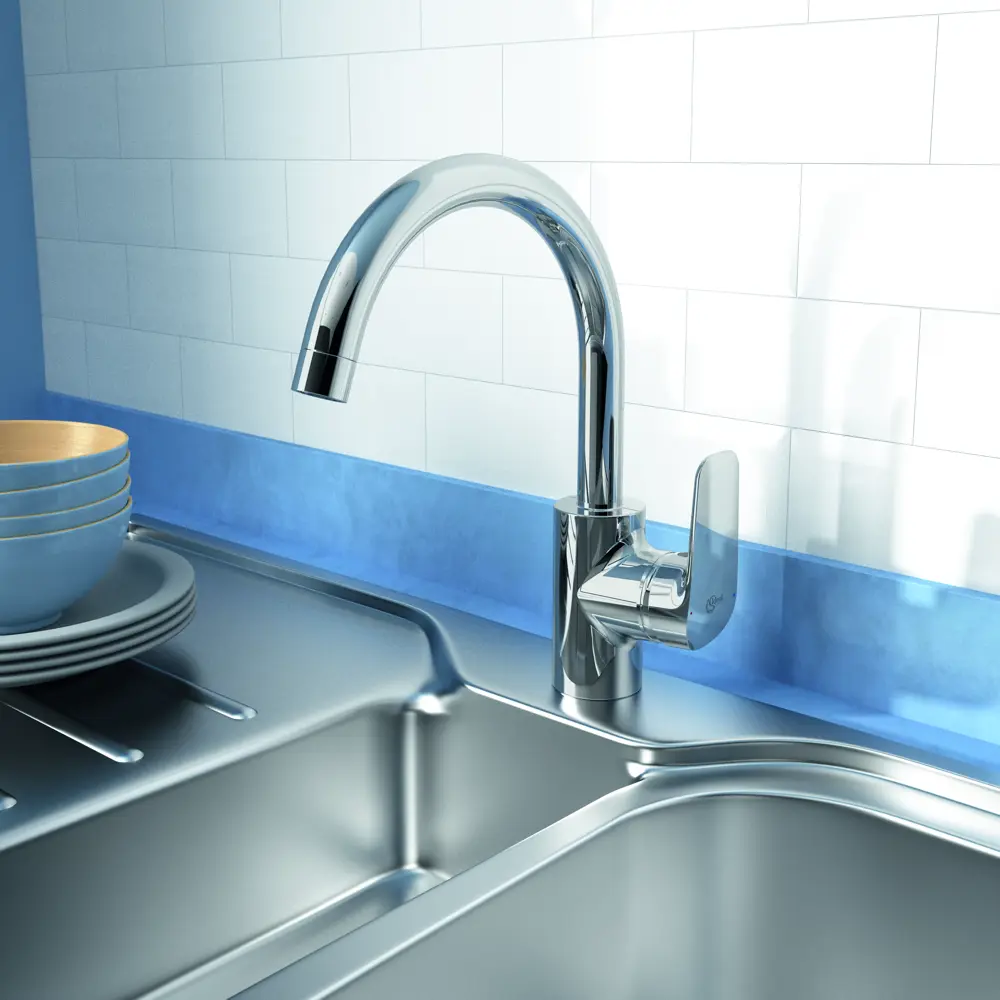82802902 Смеситель для кухни Ideal Standard Ceraflex с высоким изливом 29 см цвет хром STLM-0036181