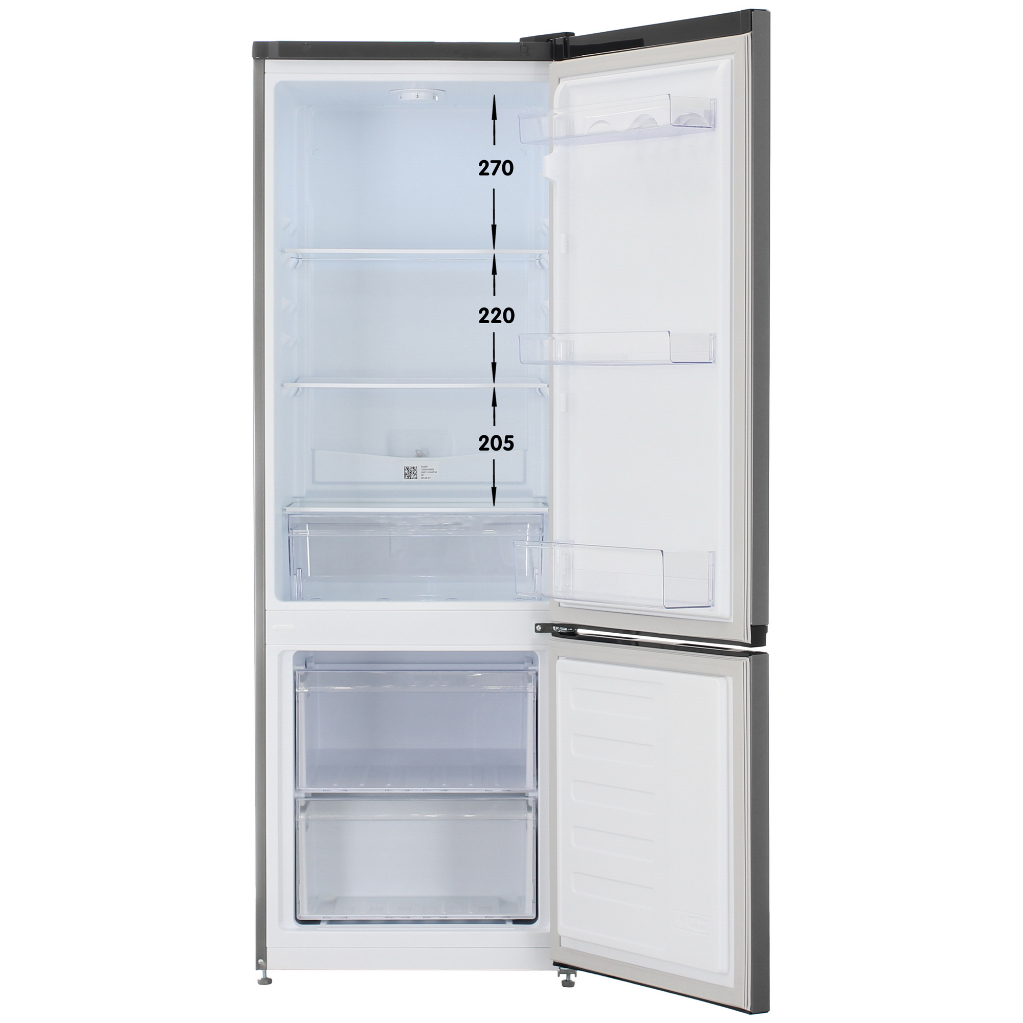 9261646 Холодильник с морозильником   BEKO B1RCSK251G серый STDN-0018323 - Вид №1