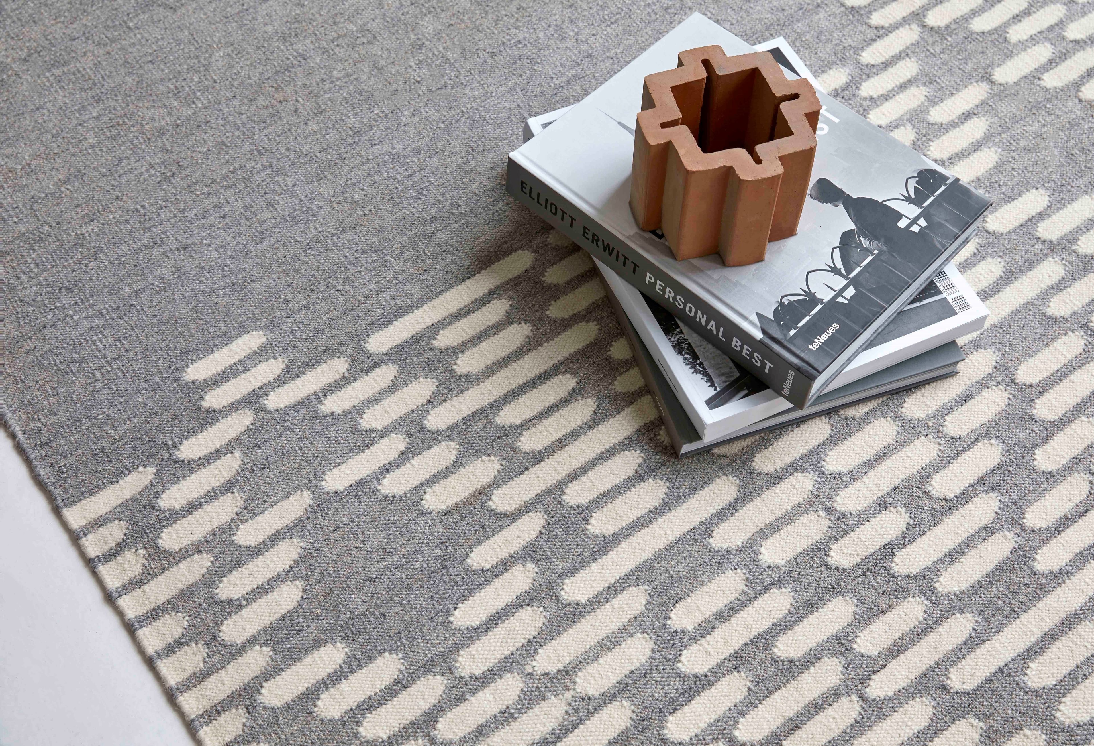 Прямоугольный ковер ручной работы из шерсти с геометрическим рисунком GAN ARCH-00078979 - Вид №1