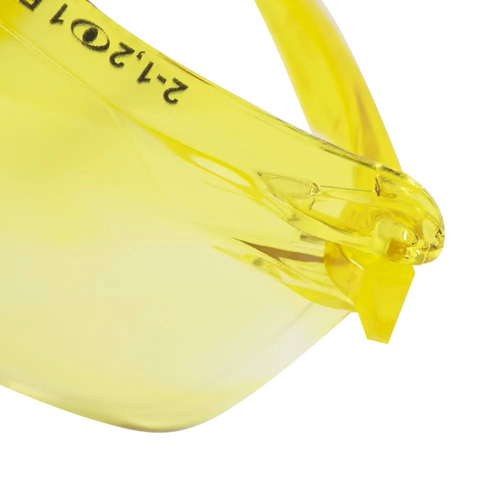 Очки защитные открытые Krafter 18836LM желтые с защитой от запотевания и царапин STLM-2200406 - Вид №1