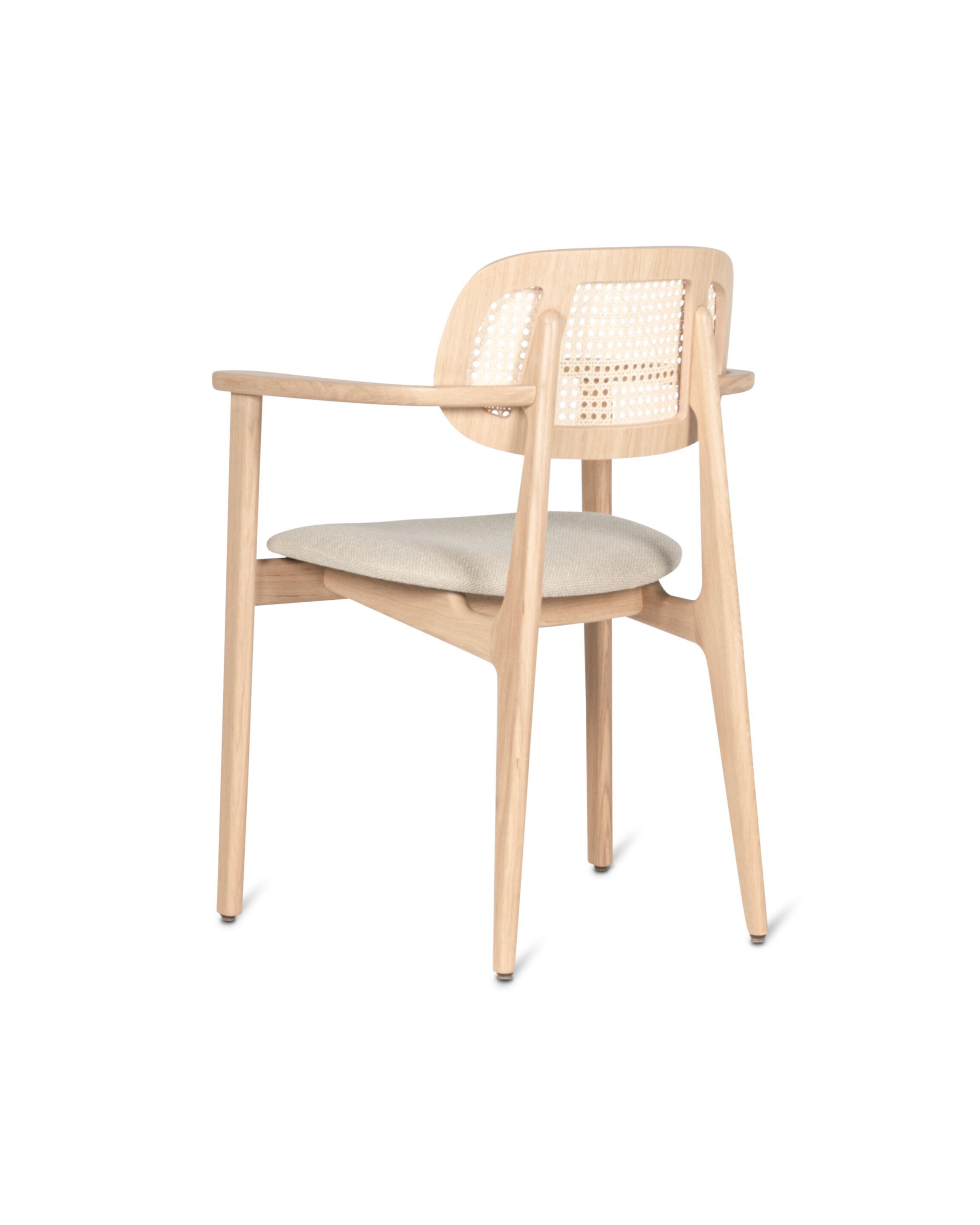 Дубовый стул с подлокотниками и мягким сиденьем Vincent sheppard Titus ARCH-00146418 - Вид №10