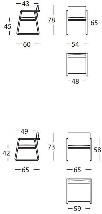 Sancal Стул на санках с подлокотниками Midori sun-id-1377568 - Вид №5