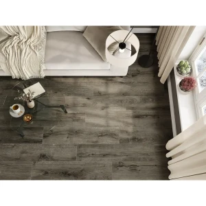 Глазурованный керамогранит Alma Ceramica Plein 44 20x90 см 1.62 м² матовый цвет темно-коричневый 89456743 STLM-2196008