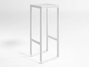 GANDIABLASCO Высокий садовый табурет из термолакированного алюминия с подставкой для ног Flat