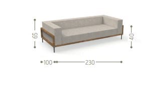 3-местный диван Talenti КлеоСофт-дерево ARCH-00062957 - Вид №3