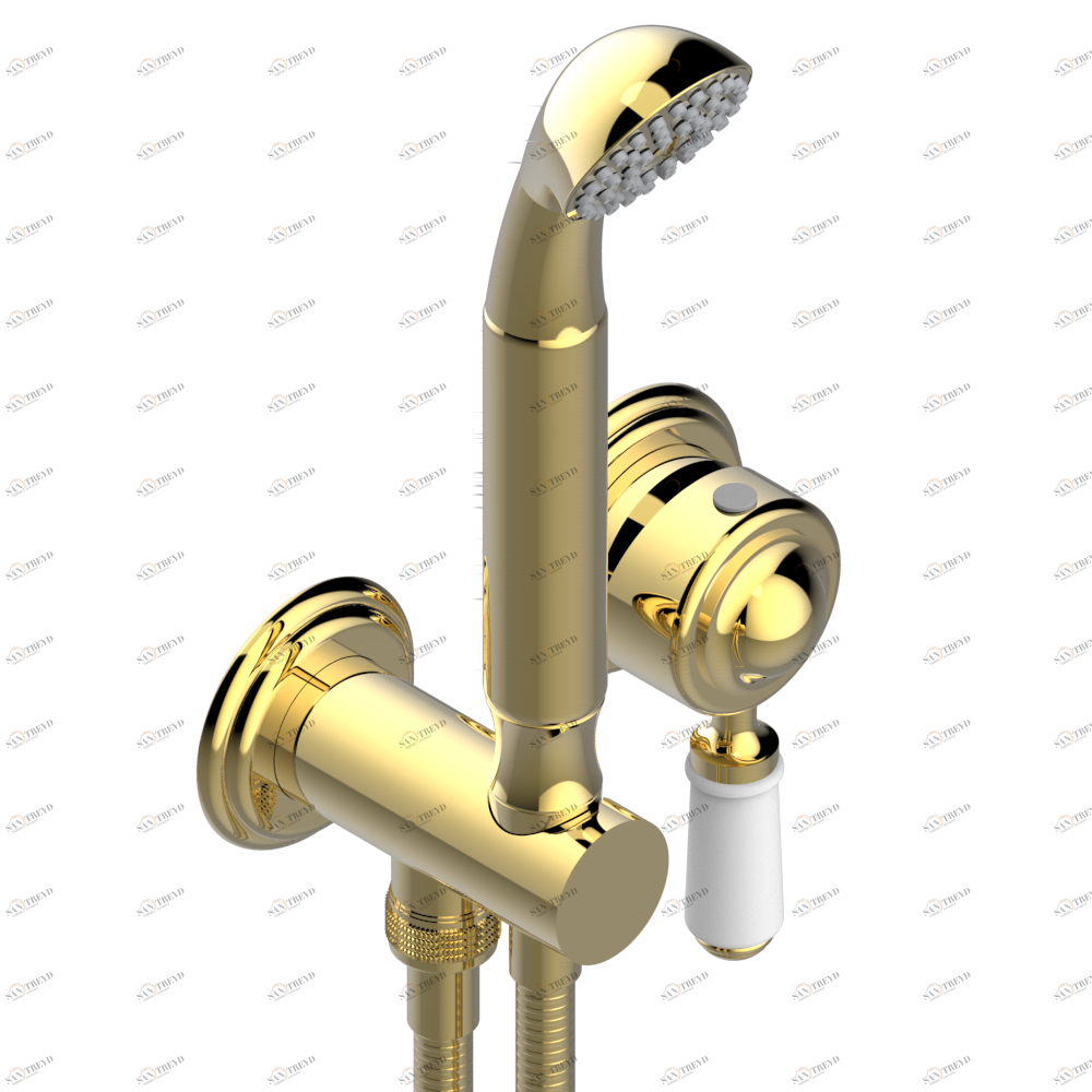 G47-6561B Trim only for wall mixer with complete handshower on hook Thg-paris Vendôme Золото G47 6561B CAT.F