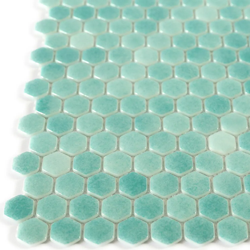 Мозаика стеклянная Natural STP-GN008-HEX 29x29 см цвет зеленый 84830273 STLM-2093160 Santreyd Steppa - Вид №5